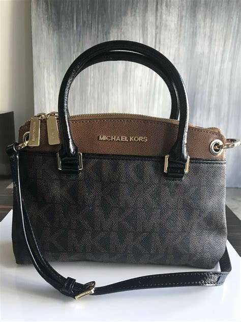 michael kors aubrey purse|Michael Kors Aubrey Small Womens Brown Purse Leather Satchel.